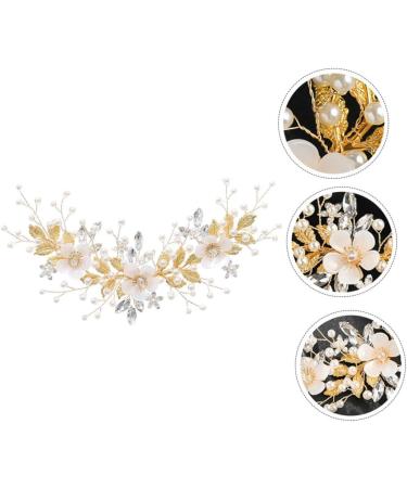 FRCOLOR Rhinestone Pearl Hair Comb Combs for Women Rhinestone Hair Clip Crystal Hair Accessories French Hair Pin Wedding Hair Clip Tiara Bridal Headdress Bride Loose Hair Rhinestones White - Buy Online on GoSupps.com