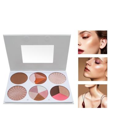 6 Color Highlighting & Contouring Palette | Compact Shimmer Bronzer & Pearlized Formula for Flawless Skin | International Shipping Available - Buy Online on GoSupps.com