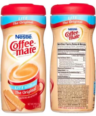 Coffee-mate Original Lite Powdered Creamer 11oz Canister | Gluten Free Lactose Free and Cholesterol Free | Pack of 3 - Buy Online on GoSupps.com