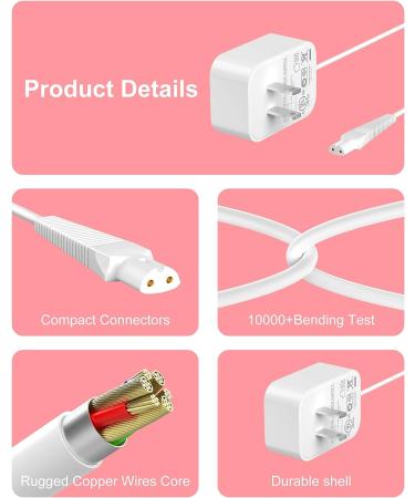 Charger Cord for Braun Silk-Epil & FaceSpa Pro - Compatible with Multiple Braun Models - Buy Online on GoSupps.com