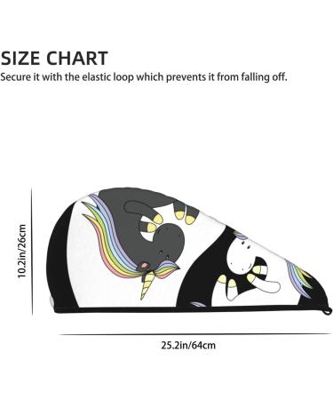 Unicorn Yoga Microfiber Hair Towel | Super Absorbent Quick Dry Cap for Long & Curly Hair - Coral Velvet - Buy Online on GoSupps.com