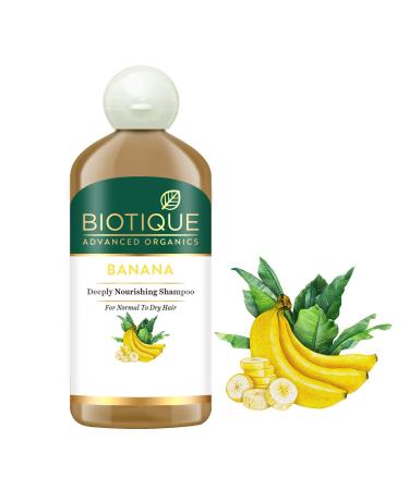 Biotique Banana Deeply Nourishing Hair Shampoo - 300ml for Normal to Dry Hair | Best Natural Hair Care - Buy Online on GoSupps.com