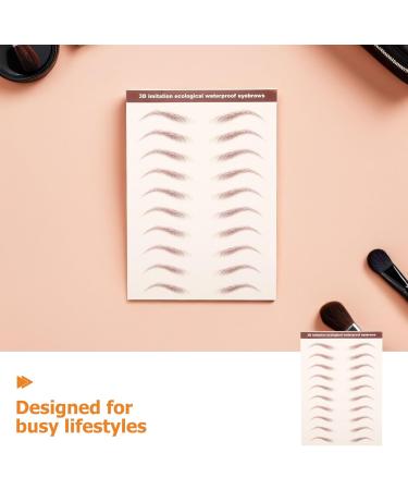 ABOOFAN 6feuilles Sourcils Autocollant Temporaires et Imperm ables pour Maquillage Bandes Adh sives Repositionnables pour Sourcils Naturels - Buy Online on GoSupps.com