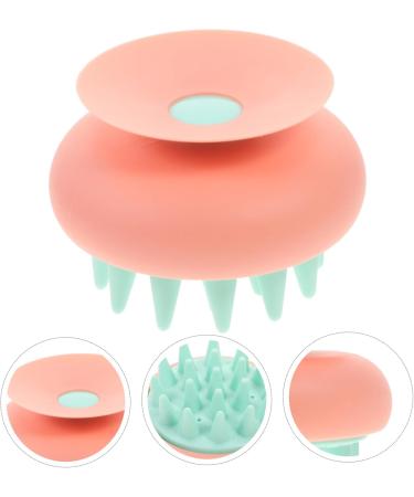 SEWOART Hair Shampoo Brush - Anti-Hair Loss Scalp Massage & Swimming Brush - Pink Suction Cup - 8.00x8.80cm - Buy Online on GoSupps.com