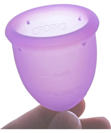Croing Set of 2 Menstrual Cups - White L & Purple S - Buy Online on GoSupps.com