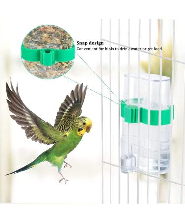 Water Feeders for Birds Liwein 4 Pack Bird Water Dispenser Automatic Bird Feeder Food Dispenser Pet Feeder Water Cup for Parrots Budgie Cockatiel - Buy Online on GoSupps.com