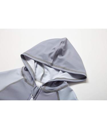 BONVERANO Baby Boys Swimsuit UPF 50+ Full-Zip Hoodie Bathing Suit 2-3 Years Grey - Buy Online on GoSupps.com