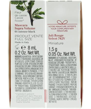 Clarins Glam Squad Gift Set: Supra Volume Mascara 8ml & Mini Joli Rouge - Buy Online on GoSupps.com