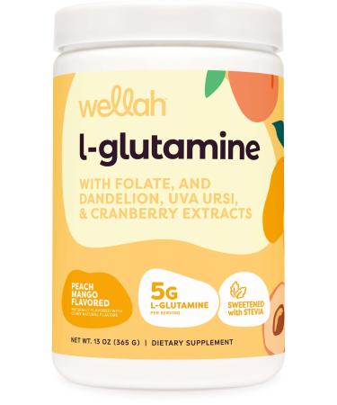 L-Glutamine Peach Mango (50 Servings) - 5g L-Glutamine Per Serving Sweetened with Stevia