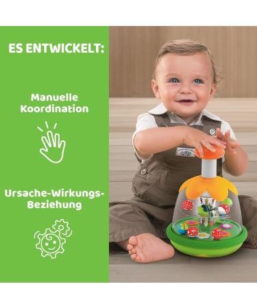 Chicco Magic Gyro Toy - Interactive Screeching Toy with Mirror for Babies & Toddlers (6-36 Months) - Perfect Gift for Learning Cause and Effect - Buy Online on GoSupps.com