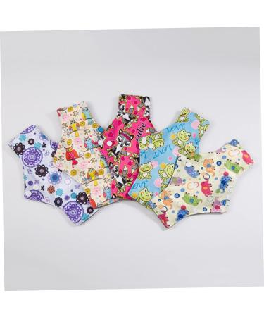 5pcs Reusable Menstrual Pads Set | Washable Mama Cloth Period Feminine Pads - Buy Online on GoSupps.com
