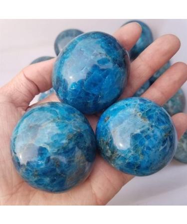 Natural Blue Apatite Palm Polished Quartz Crystal Collection Gemstone 1PC Reiki Stone ERTEYIN - Buy Online on GoSupps.com