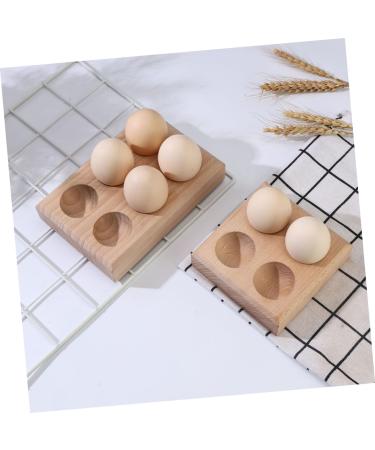 Zerodeko Chicken Egg Holder Supply Convenient Holder Wear-resistant Storage Platter Wooden Egg Tray Accessory Household - Buy Online on GoSupps.com