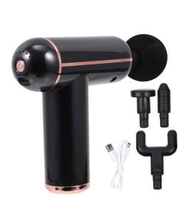 Healeved 1 set of fascia gun body supply adjustable fascia massage device portable impact massager body massager portable fascia massage device metal massage accessories mini 14.5x14x4.2cm black