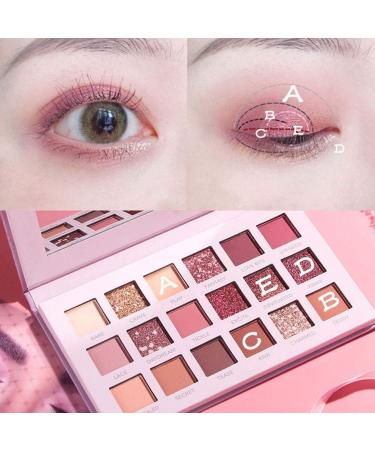 Fyearfly Nude Eyeshadow Palette Matte Shiny Eyeshadow 18 Colors Matte Eyeshadow Cosmetic Powder Beauty Makeup Tool - Buy Online on GoSupps.com