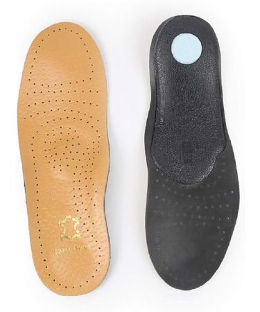 Guardinsole Leather Orthotic Insoles for Flat Feet | Full-Length Comfort Inserts (Size 43-44) - Ultimate Foot Care Solution - Buy Online on GoSupps.com