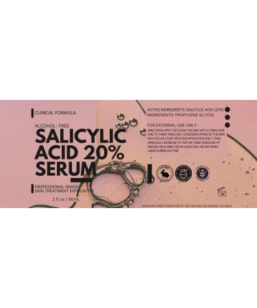 20% Salicylic Acid Serum Solution 2 fl oz. Two Ingredient Formula Unscented 20% Acid - Buy Online on GoSupps.com