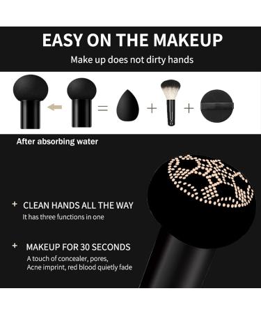 Mushroom Head Air Cushion CC Cream BB Foundation | Moisturizing Concealer Lasting Makeup | Brightening Pigment Liquid Foundation Cushion (Natural) - Buy Online on GoSupps.com