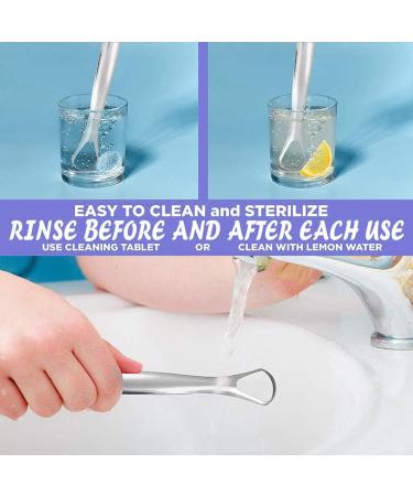 Buy Iwahle Tongue Scraper - Stainless Steel Mouth Cleaner for Adults & Children (3pcs) | International Shipping - Buy Online on GoSupps.com