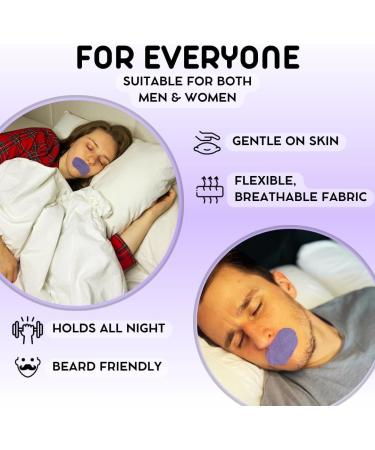 Premium Mouth Tape by Like A Log - 30 Pack Sleep Strips for a Better Night's Sleep Reduced Snoring and Improved Nasal Breathing Gentle Adhesive Breathable Fabric - Sleep Aid for Men & Women - Buy Online on GoSupps.com