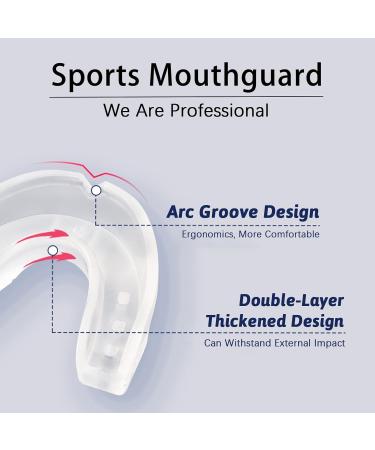 vgggrd 2 x Boxing Teeth Protectors for Adults Moldable Mouth Guard with Portable Box for Rugby MMA Hockey Judo Karate  - Buy Online on GoSupps.com
