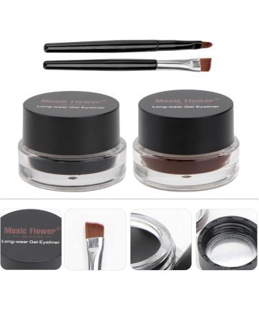 FOMIYES 6 Pcs Brown Waterproof Eyeliner Cream Eyeshadow Dark Brown Eyeshadow Liquid Eyeliner Palette Matte - Buy Online on GoSupps.com