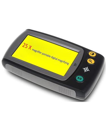 Electronic Reading Aid Digital Magnifier Electronic Reading Aid 4.3 inch LCD Screen for Low Vision 6-25 Times Zoom Digital magnifiers for Visually impaired