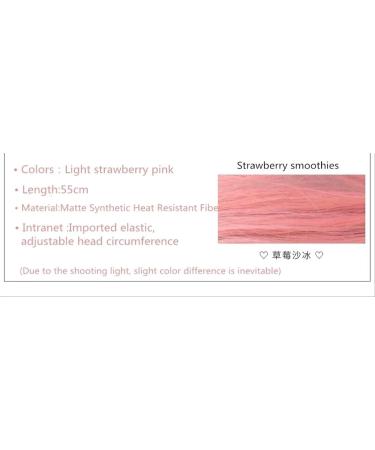 Uwowo Long Straight Pink Wig - Heat Resistant Synthetic Hair Cosplay Lolita Wigs for Anime Parties | International Shipping Available - Buy Online on GoSupps.com