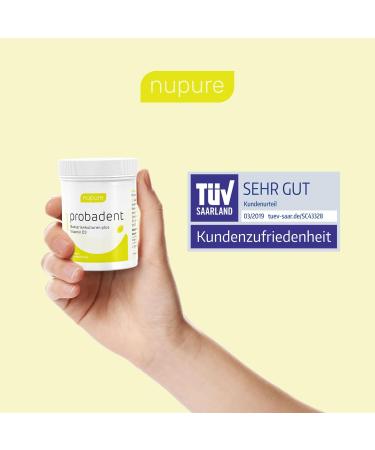 Nupure Probadent Lozenges for Bad Breath | Vitamin D & Bacterial Cultures | 90 Capsules - Lemon Flavor - Enhance Oral Hygiene - Buy Online on GoSupps.com