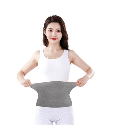 Clobeau Kidney Warmer & Lumbar Support Belt | Wool Thermal Brace for Back Pain Relief | Plush Waist Warmer for Radiculitis & Rheumatic Support - Dark Grey - Buy Online on GoSupps.com