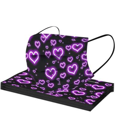 Winfer 50/100 Pieces Disposable 3-Layer Mouth Protection - Colored Print Face Masks for Men & Women Breathable Bandana Scarves - Buy Online on GoSupps.com