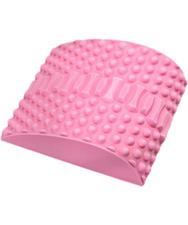 Neck & Back Extensor Pillow | Back Pain Relief Device | Yoga Spine Correction & Relaxation Cushion - Pink - Buy Online on GoSupps.com