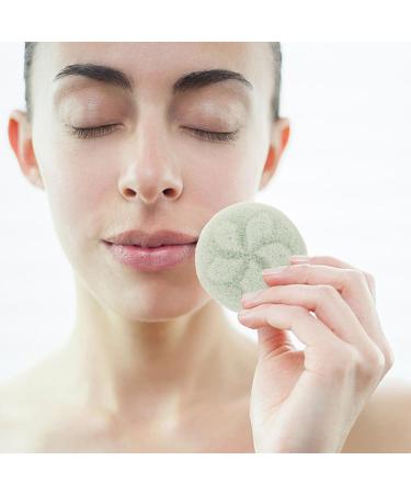 Natural Facial Sponge for Cleansing Exfoliating Gentle Face Sponge for Washing Face Body Cleaning Puff Scrubber for Men Women Shower Bath Spa - Buy Online on GoSupps.com