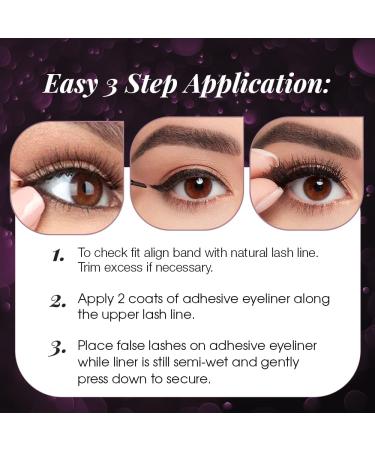 Ardell Lash Contour 372 - 2 Sets of Voluminous Vegan False Eyelashes with Duo Eyelash Glue | Cat Eye Effect | Reusable & Eco-Friendly - Buy Online on GoSupps.com