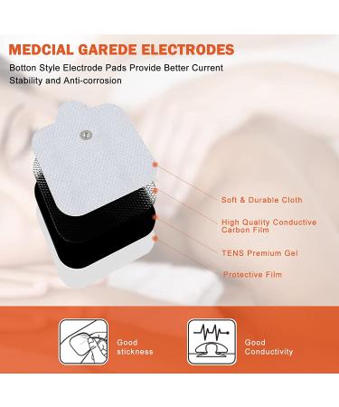 TENS EMS Unit Muscle Stimulator Therapy - 24 Modes Electronic Pulse Massager for Back Pain Relief - Dual Channel Physical Therapy Equipment (Silver) - Buy Online on GoSupps.com