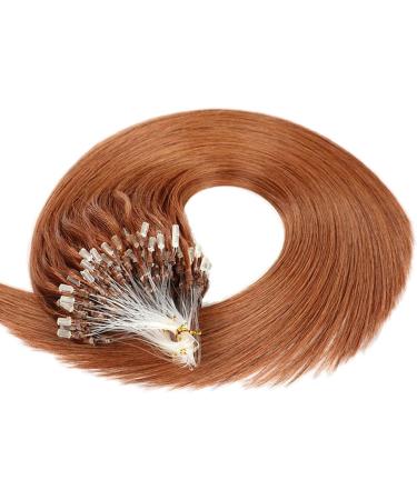 Saisifen Micro Loop Hair Extensions 30# Auburn Straight Human Hair 50 Strands 1g/Strands Micro Link Hair Extension 16 Inches (40cm) 16 inch (40cm) 30# auburn - Buy Online on GoSupps.com