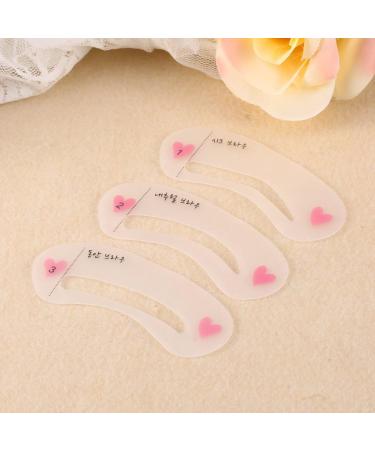 3pcs Eyebrow Stencil Eyebrow Drawing Grooming Stencil Makeup Tool Eyebrow Template Helper Tool - Buy Online on GoSupps.com