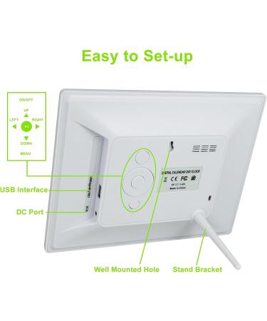 Digital Day Alarm Clock  Calendar Day Clock for Dementia  Alzheimer  Memory Loss  Vision Impaired  Senior  12 Alarms  8 Languages  White - Buy Online on GoSupps.com
