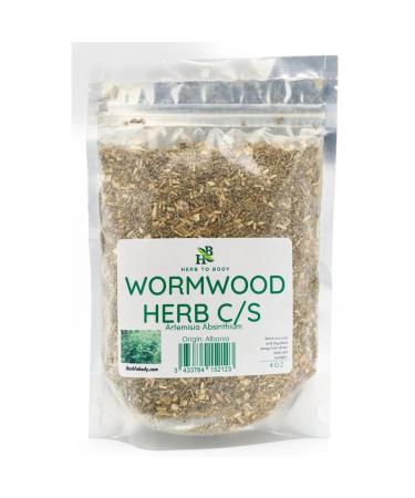 Wormwood Herb C/S | Cut & Sifted | Artemisia Absinthium | Wildcrafted | 4oz