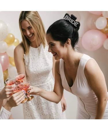 Bride Claw Clip Bachelorette - Bride Hair Accessories & Gifts for Bachelorette Party (Black) - Buy Online on GoSupps.com