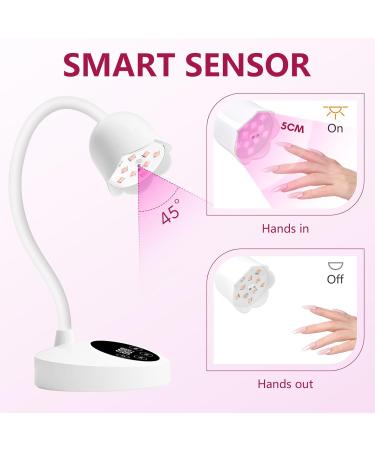 Makartt UV Nail Lamp - Mini 10W Rechargeable LED Nail Dryer with Auto Sensor & Timers for Gel Nails - Perfect for Home DIY Manicure - Buy Online on GoSupps.com