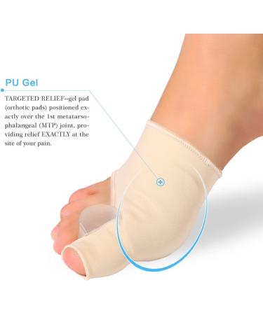 Alluce Valgo Gel Pad & Silicone Protective Covers Toe Separator & Finger Spacers Lightweight & Portable for Pain Relief International Shipping Available - Buy Online on GoSupps.com