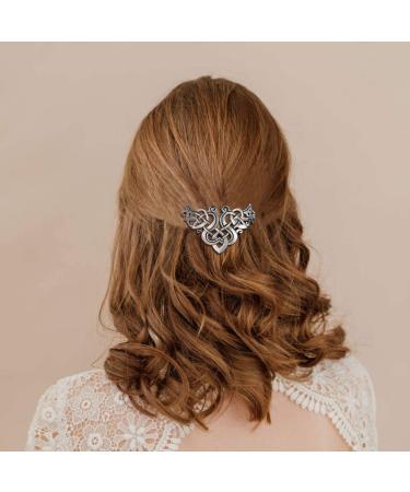 Viking Dragon Hairpin - Celtic Knot Vintage Silver Hair Clip for Women & Girls | 1Pc International Shipping - Buy Online on GoSupps.com