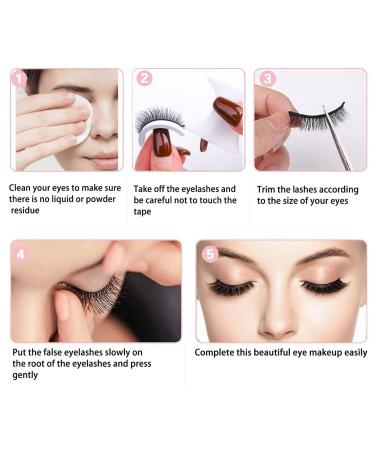 Reusable Self Adhesive False Eyelashes - 3 Styles, Easy to Apply, Waterproof & Natural Look - Buy Online on GoSupps.com