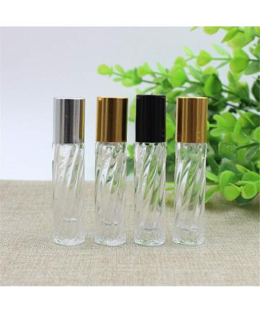 Buy Refillable Glass Roller Bottles for Essential Oils - Silver Caps - Durable & Stylish | Perfect for Aromatherapy & DIY Blends - Buy Online on GoSupps.com