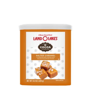 Land O Lakes Cocoa Classics, Salted Caramel & Chocolate Hot Cocoa Mix, 14.8-Ounce Canister Salted Caramel 14.8 Ounce (Pack of 1)