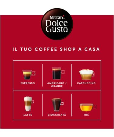 Nescaf Dolce Gusto Espresso Roma Caff 6 boxes of 16 capsules (96 Capsules) - Buy Online on GoSupps.com