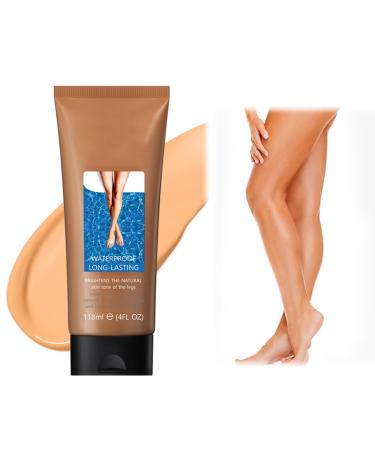 Leg makeup waterproof no transfer, leg makeup lotion, leg makeup to cover veins, long lasting body leg cover up makeup for tattoo cover up (1pcs, bronze)