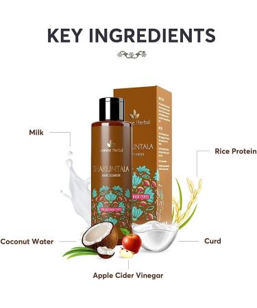  QURA QURA Shakuntala Hair Cleanser | For all hair types | Recommended for daily use | SLS and paraben free | Reduces dandruff with curd and milk | 200 ml - Buy Online on GoSupps.com