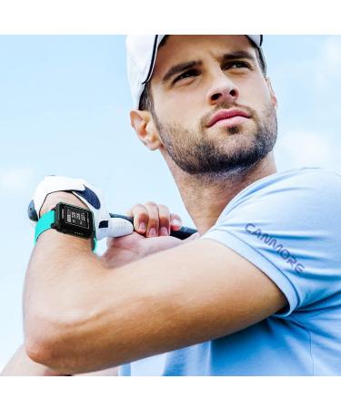 Canmore Golf Watch TW353 - 41 000+ Pre-Loaded Golf Courses High LCD Display Turquoise & Cleaning Cloth | International Shipping Available - Buy Online on GoSupps.com